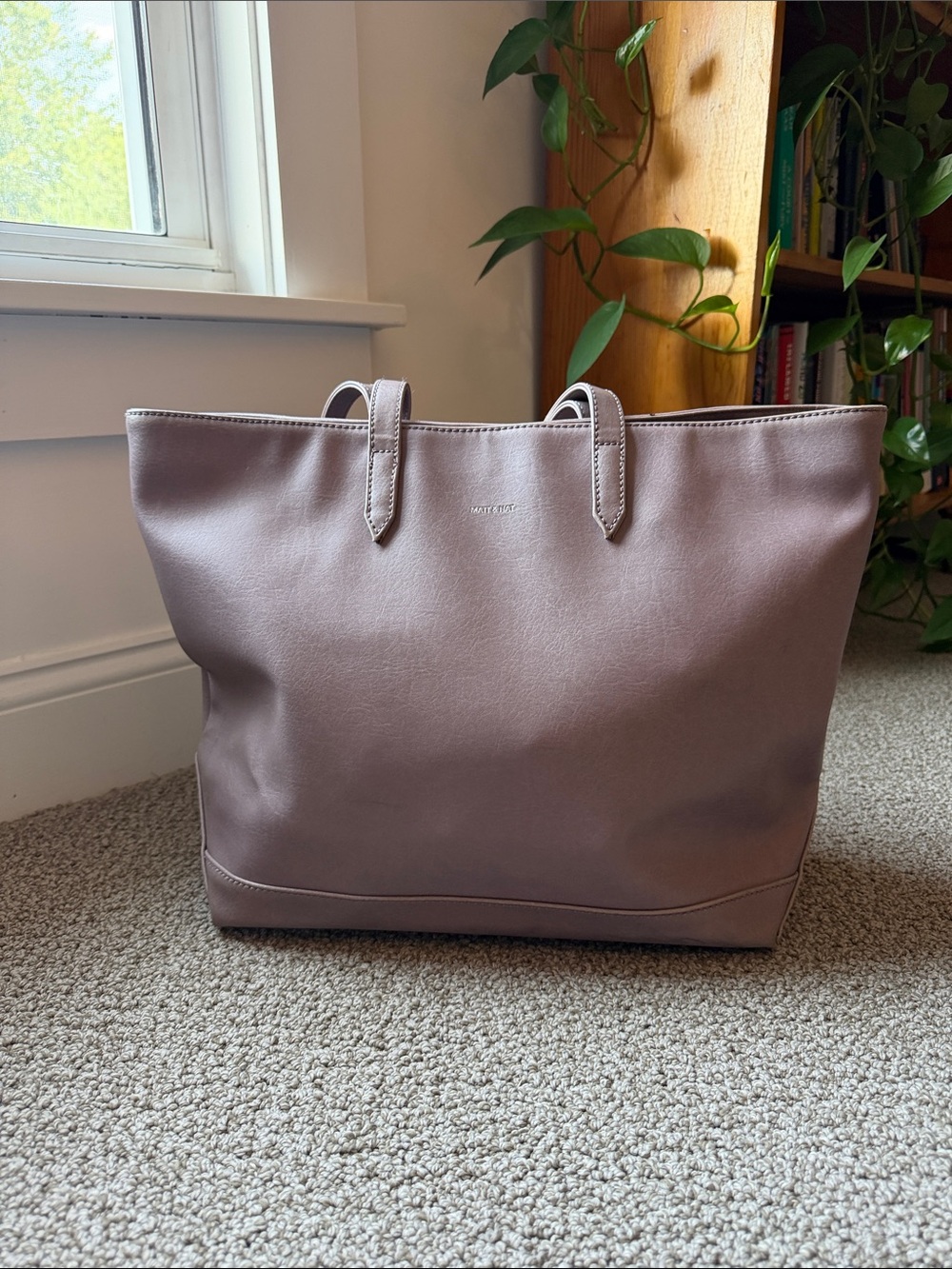 Matt & Nat Schlepp Vegan Leather Tote Bag Pastel Orchid
